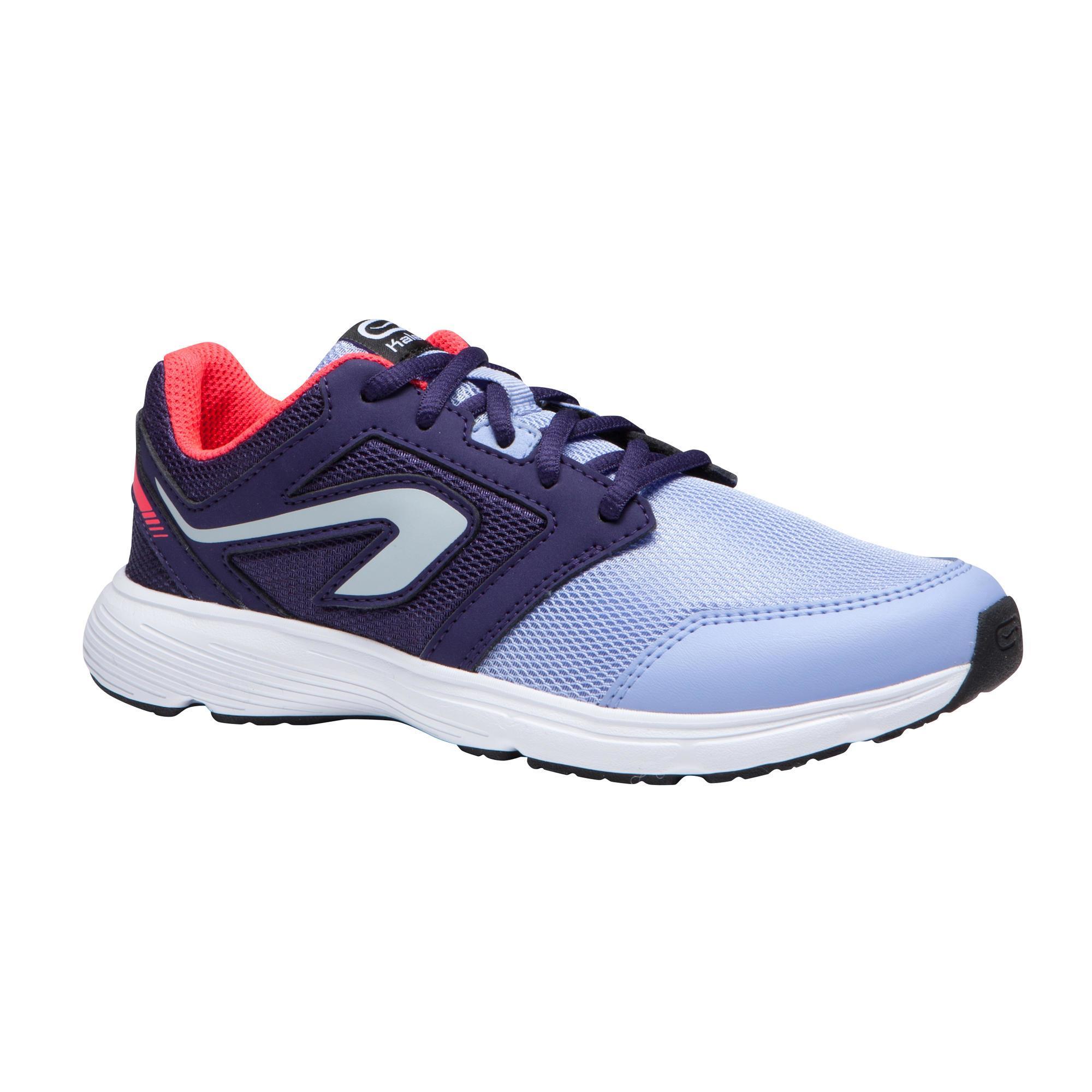 Kalenji Chaussures de course enfant Run Support à lacets – Violet Indigo & Rose